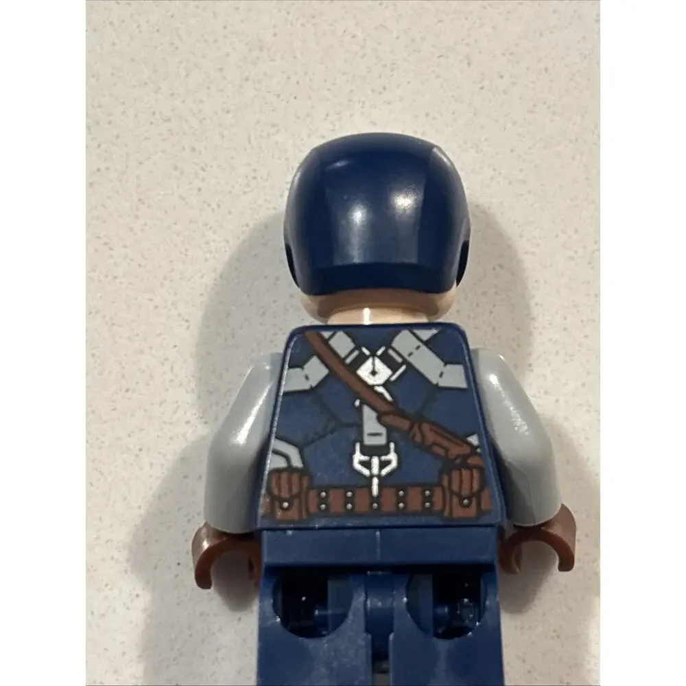 Lego Captain America Minifigure #sh1011 Dark Blue Suit Set #76313 Brand New